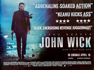 John Wick (2014) Style-A Keanu Reeves Willem Dafoe John Leguizamo Movie  Poster